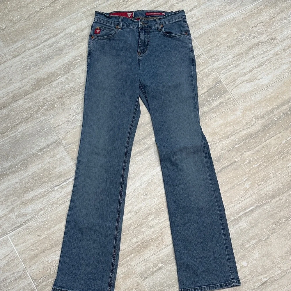 Vintage Guess Women's Straight Leg Blue Jeans